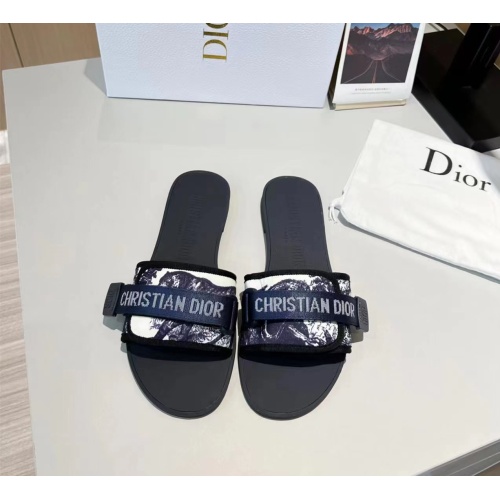 Replica Christian Dior Slippers For Women #1112922 $64.00 USD for Wholesale