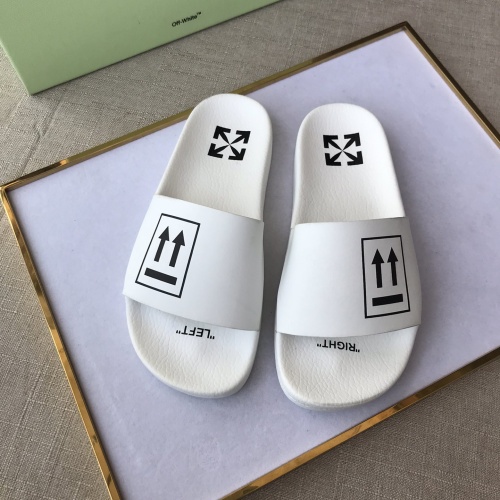 Wholesale Off-White Slippers For Men #1117119 $42.00 USD, Wholesale Quality Replica Off-White Slippers