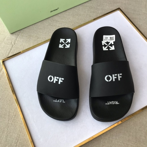 Wholesale Off-White Slippers For Men #1117121 $42.00 USD, Wholesale Quality Replica Off-White Slippers