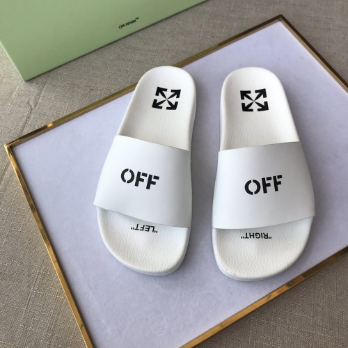 Wholesale Off-White Slippers For Men #1117123 $42.00 USD, Wholesale Quality Replica Off-White Slippers