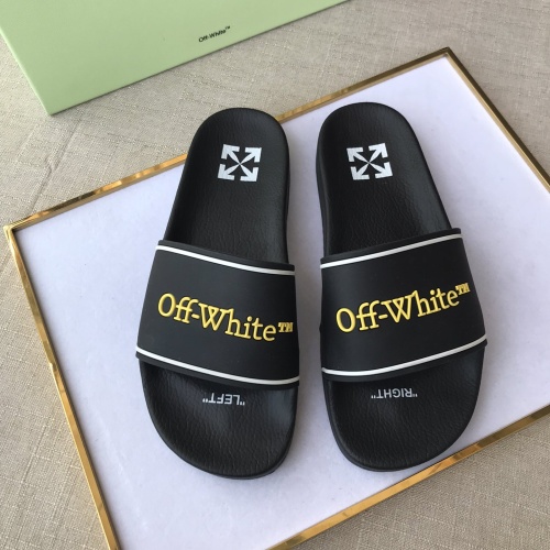 Wholesale Off-White Slippers For Men #1117126 $42.00 USD, Wholesale Quality Replica Off-White Slippers