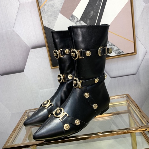 Wholesale Versace Boots For Women #1117370 $128.00 USD, Wholesale Quality Replica Versace Boots