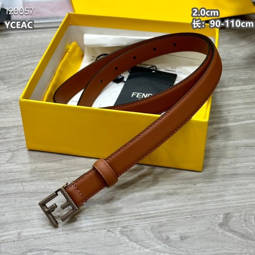 Wholesale Fendi AAA Quality Belts For Women #1119573 $52.00 USD, Wholesale Quality Replica Fendi AAA Quality Belts