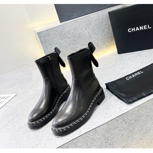 Wholesale Chanel Boots For Women #1120446 $108.00 USD, Wholesale Quality Replica Chanel Boots