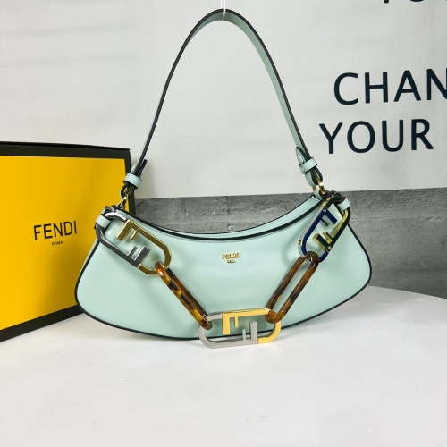 Wholesale Fendi AAA Quality Shoulder Bags For Women #1128630 $96.00 USD, Wholesale Quality Replica Fendi AAA Quality Shoulder Bags