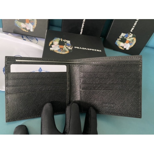 Replica Prada Wallets For Men #1129027 $41.00 USD for Wholesale