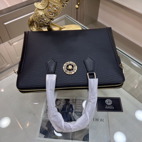 Replica Versace AAA Man Handbags #1129272 $160.00 USD for Wholesale