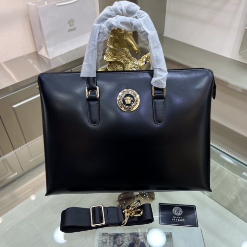 Wholesale Versace AAA Man Handbags #1132725 $155.00 USD, Wholesale Quality Replica Versace AAA Man Handbags