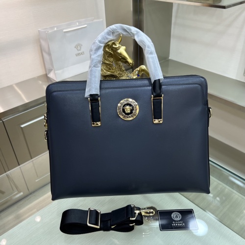 Wholesale Versace AAA Man Handbags #1132729 $155.00 USD, Wholesale Quality Replica Versace AAA Man Handbags