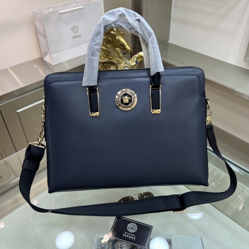 Replica Versace AAA Man Handbags #1132729 $155.00 USD for Wholesale