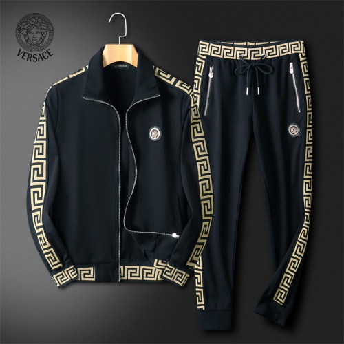 Wholesale Versace Tracksuits Long Sleeved For Men #1133138 $85.00 USD, Wholesale Quality Replica Versace Tracksuits