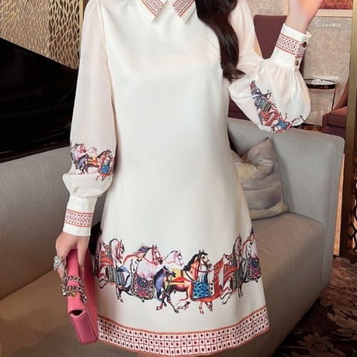 Wholesale Hermes Dresses Long Sleeved For Women #1134043 $88.00 USD, Wholesale Quality Replica Hermes Dresses