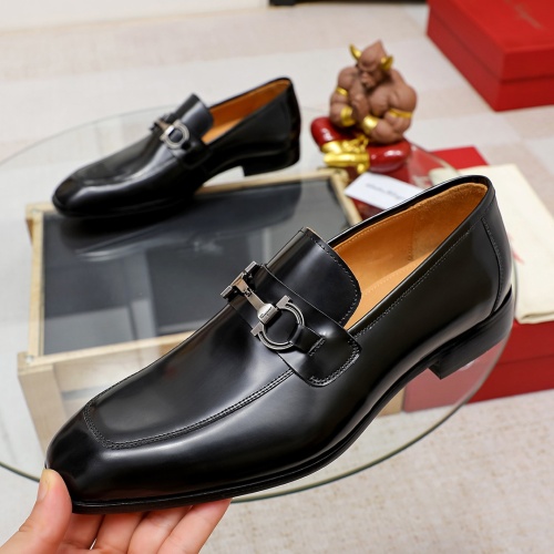 Wholesale Salvatore Ferragamo Leather Shoes For Men #1134665 $82.00 USD, Wholesale Quality Replica Salvatore Ferragamo Leather Shoes