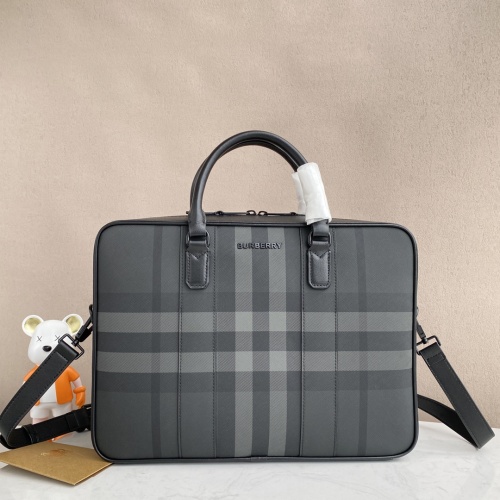 Replica Burberry AAA Man Handbags #1137872 $160.00 USD for Wholesale