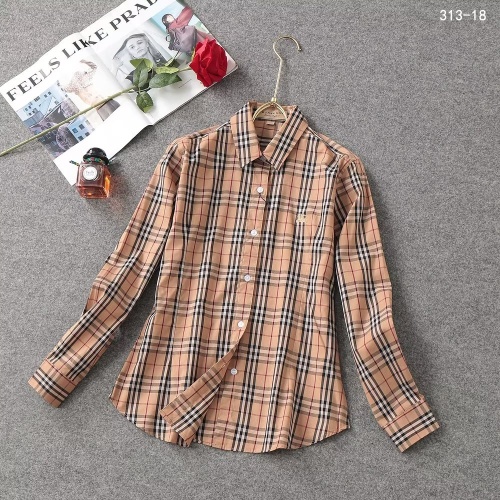 Wholesale Burberry Shirts Long Sleeved For Women #1138209 $38.00 USD, Wholesale Quality Replica Burberry Shirts