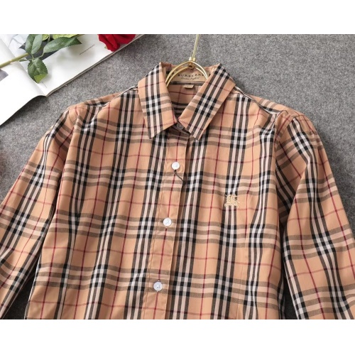 Replica Burberry Shirts Long Sleeved For Women #1138209 $38.00 USD for Wholesale