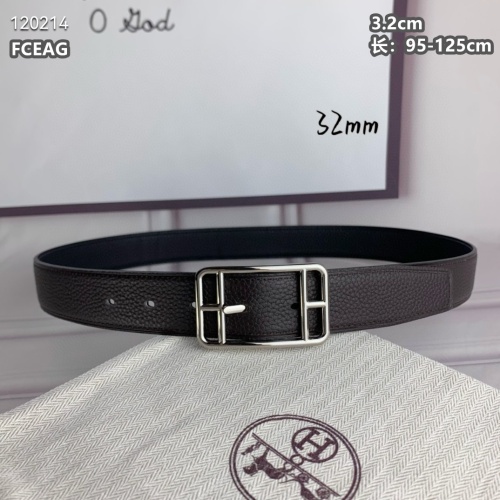 Replica Hermes AAA Quality Belts For Men #1143895 $68.00 USD for Wholesale