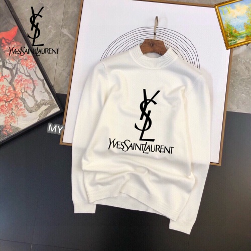 Wholesale Yves Saint Laurent YSL Sweaters Long Sleeved For Men #1146820 $42.00 USD, Wholesale Quality Replica Yves Saint Laurent YSL Sweaters