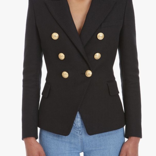 Replica Balmain Jackets Long Sleeved For Women #1146901 $68.00 USD for Wholesale