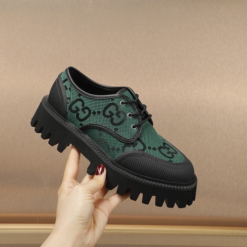 Replica Gucci Oxfords Shoes For Women #1147496 $102.00 USD for Wholesale