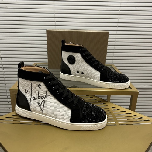 Wholesale Christian Louboutin High Top Shoes For Men #1148677 $96.00 USD, Wholesale Quality Replica Christian Louboutin High Top Shoes