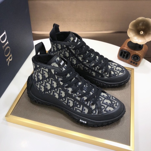 Replica Christian Dior High Top Shoes For Men #1148766 $105.00 USD for Wholesale