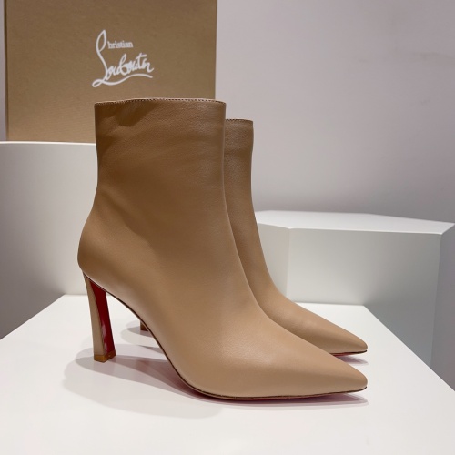 Replica Christian Louboutin Boots For Women #1149970 $158.00 USD for Wholesale