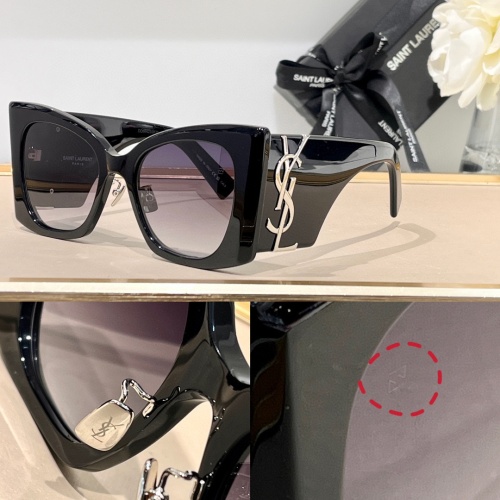 Wholesale Yves Saint Laurent YSL AAA Quality Sunglasses #1151196 $64.00 USD, Wholesale Quality Replica Yves Saint Laurent YSL AAA Quality Sunglasses