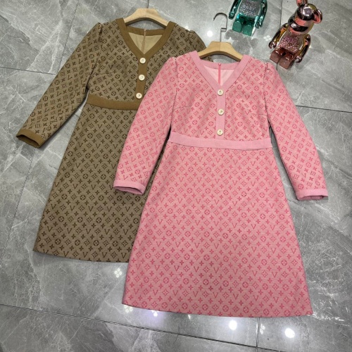 Replica Louis Vuitton LV Dresses Long Sleeved For Women #1152142 $92.00 USD for Wholesale