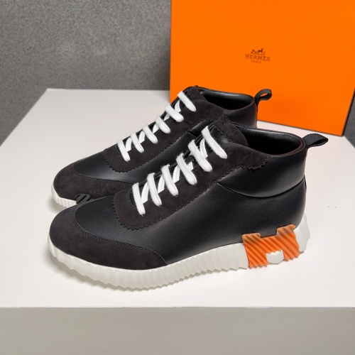 Wholesale Hermes High Tops Shoes For Men #1155499 $125.00 USD, Wholesale Quality Replica Hermes High Tops Shoes