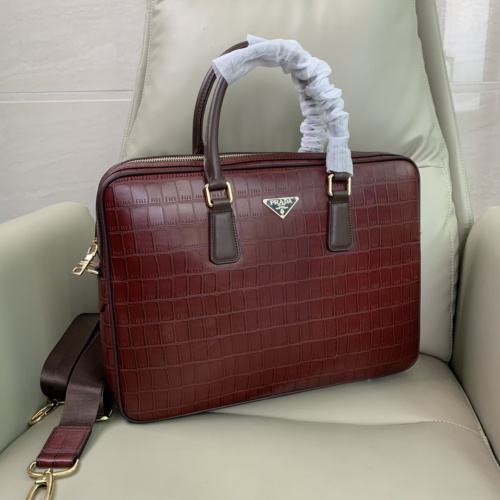 Replica Prada AAA Man Handbags #1156121 $160.00 USD for Wholesale