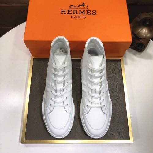 Replica Hermes High Tops Shoes For Men #1156188 $115.00 USD for Wholesale