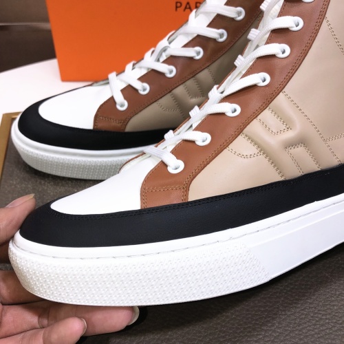 Replica Hermes High Tops Shoes For Men #1156189 $115.00 USD for Wholesale