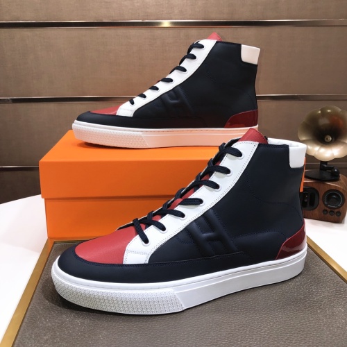 Replica Hermes High Tops Shoes For Men #1156190 $115.00 USD for Wholesale