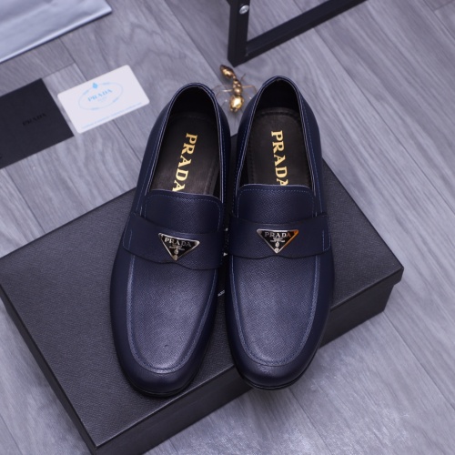 Replica Prada Leather Shoes For Men #1156361 $92.00 USD for Wholesale