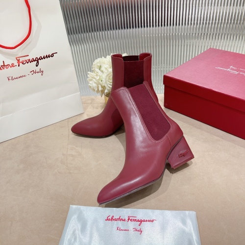 Wholesale Salvatore Ferragamo Boots For Women #1158270 $128.00 USD, Wholesale Quality Replica Salvatore Ferragamo Boots