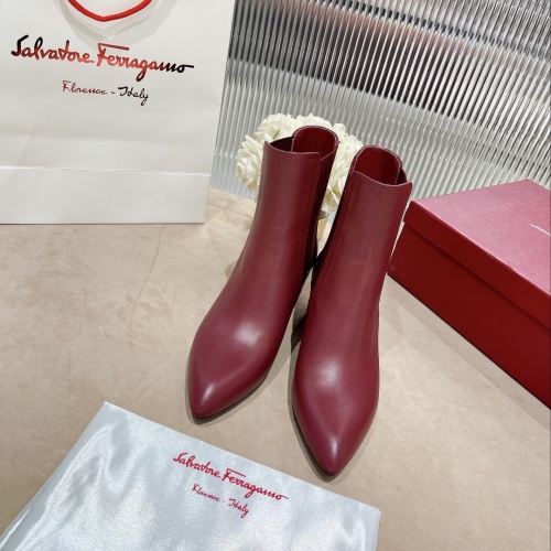 Replica Salvatore Ferragamo Boots For Women #1158270 $128.00 USD for Wholesale