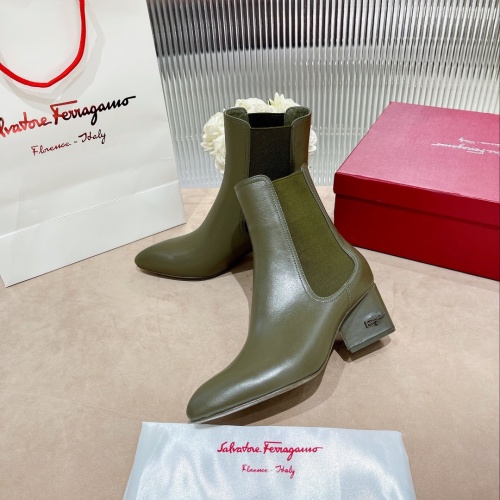 Wholesale Salvatore Ferragamo Boots For Women #1158271 $128.00 USD, Wholesale Quality Replica Salvatore Ferragamo Boots