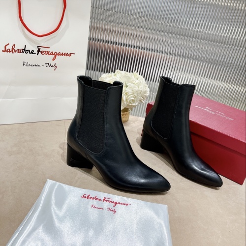 Replica Salvatore Ferragamo Boots For Women #1158272 $128.00 USD for Wholesale