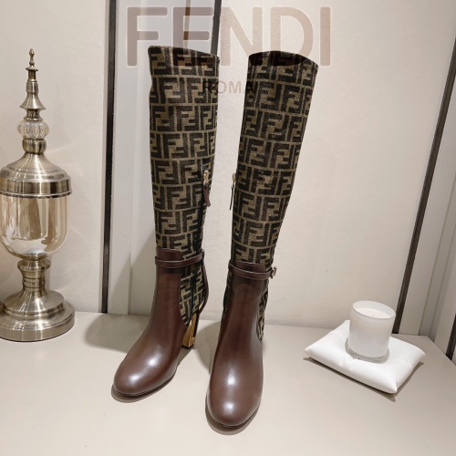 Replica Fendi Fashion Boots For Women #1159045 $160.00 USD for Wholesale