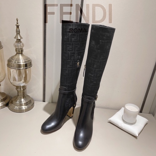 Replica Fendi Fashion Boots For Women #1159046 $160.00 USD for Wholesale