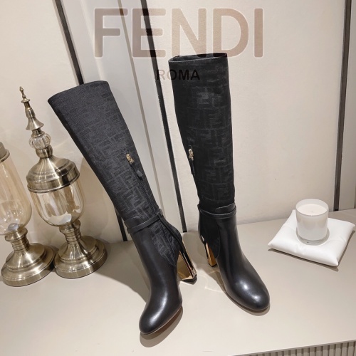 Replica Fendi Fashion Boots For Women #1159046 $160.00 USD for Wholesale