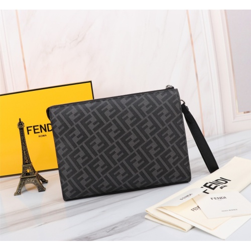 Replica Fendi AAA Man Wallets #1160430 $140.00 USD for Wholesale