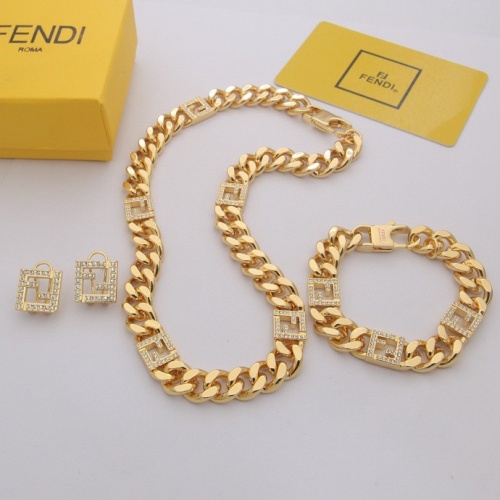 Wholesale Fendi Jewelry Set #1160954 $80.00 USD, Wholesale Quality Replica Fendi Jewelry Set