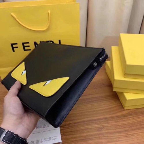 Replica Fendi AAA Man Wallets #1161080 $60.00 USD for Wholesale