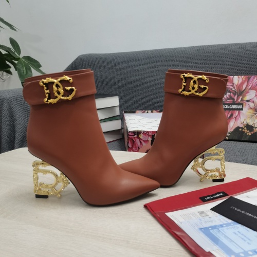 Replica Dolce & Gabbana D&G Boots For Women #1163107 $172.00 USD for Wholesale