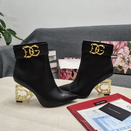 Replica Dolce & Gabbana D&G Boots For Women #1163108 $172.00 USD for Wholesale