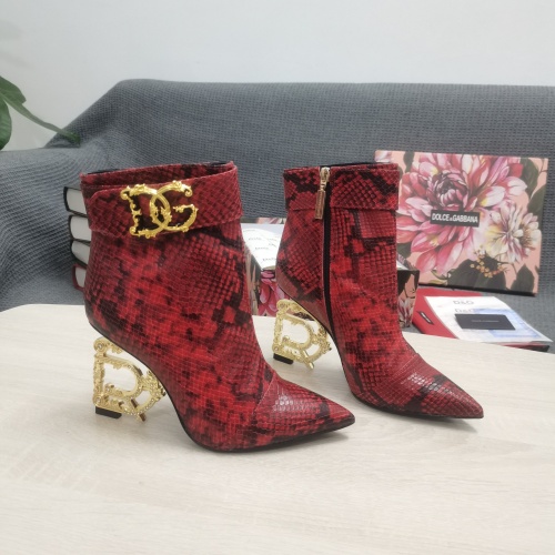 Wholesale Dolce &amp; Gabbana D&amp;G Boots For Women #1163111 $172.00 USD, Wholesale Quality Replica Dolce &amp; Gabbana D&amp;G Boots