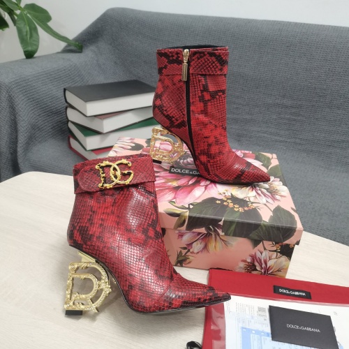 Replica Dolce & Gabbana D&G Boots For Women #1163111 $172.00 USD for Wholesale