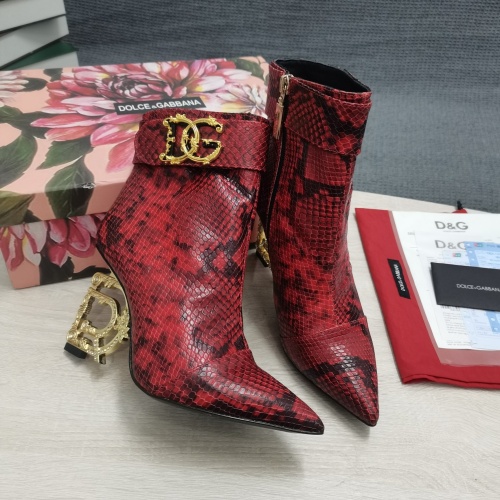 Replica Dolce & Gabbana D&G Boots For Women #1163111 $172.00 USD for Wholesale